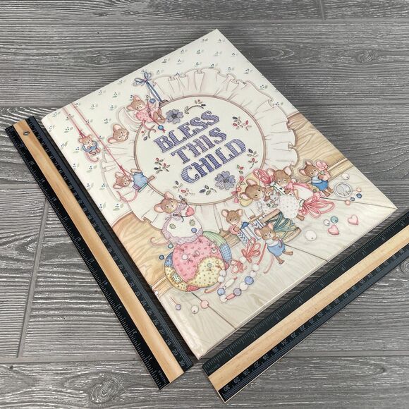 Vintage 1990 CR Gibson Baby Record Album Bless this Child Keepsake Gift - NEW - Picture 12 of 12